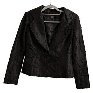 Nabi Women’s Embellished Cocktail Party Black Evening Jacket Blazer Sz XS